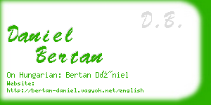 daniel bertan business card